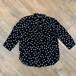 Lisa International Women’s Print Tunic STARS Shirt